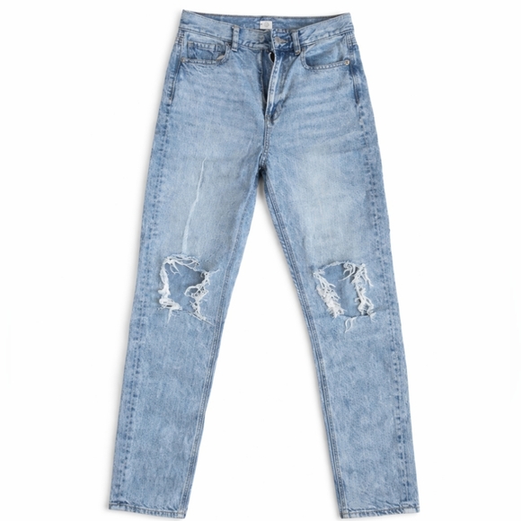 American Eagle Outfitters Denim - AE Mom jeans distressed acid wash light wash retro 90s y2k jeans size 2/ 27